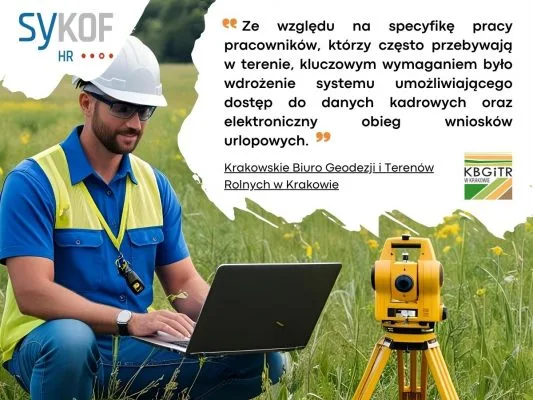 Referencje od Krakowskiego Biura Geodezji i Terenów Rolnych w Krakowie dla systemu kadrowo-płacowego SyKOF HR