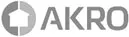 Szare logo firmy AKRO